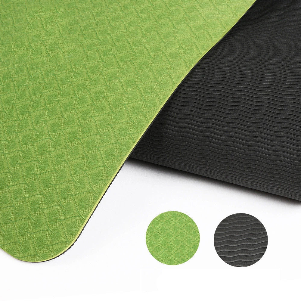 6mm Yoga Mat with posture line